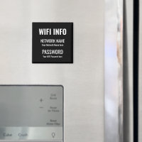 WiFi-Details Einfach weißes typografisches Schwarz
