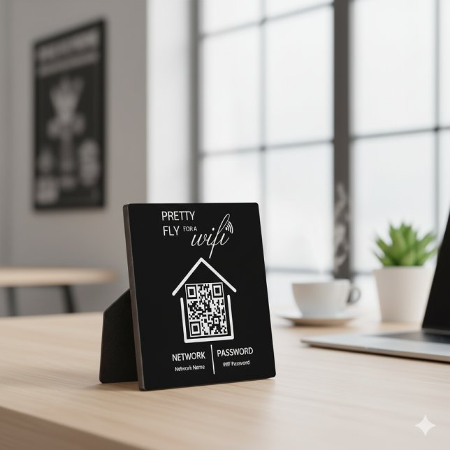 WiFi Details Hübsch Fliegen für einen WiFi QR Code Fotoplatte (Von Creator hochgeladen)