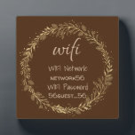 WIFI-Informationskennwort Gold Black Fotoplatte<br><div class="desc">Dieses Design entstand durch digitale Kunst und kann in dem Bereich personalisiert sein, der durch das Ändern des Fotos und/oder Textes zur Verfügung gestellt wird. Oder Sie können es anpassen, indem Sie den Mausklick auswählen, um weitere Optionen anzupassen, um die Farbe des Hintergrunds zu löschen oder zu ändern, Text hinzuzufügen,...</div>