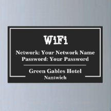 WiFi-Informationsnetzwerk und Kennwort
