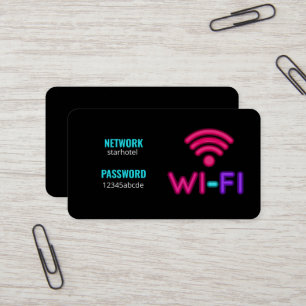 WiFi Internet-Netzwerkkennwort Visitenkarte