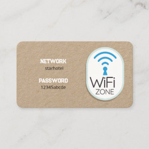 WiFi Internet Premium Visitenkarte