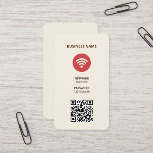 WiFi Internet QR Code Business Card Visitenkarte