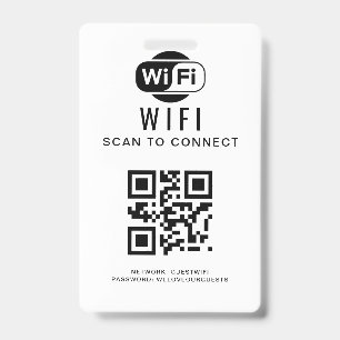 WiFi-Kennwort QR-Code-Prüfung für die Verbindung Ausweis