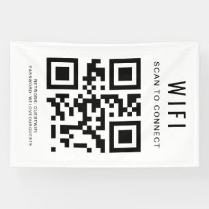 WiFi-Kennwort QR-Code-Prüfung für die Verbindung Banner