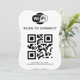WiFi-Kennwort   QR-Code-Prüfung für die Verbindung Einladung