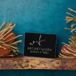 Wifi-Kennwort schwarz Fotoplatte<br><div class="desc">Modern WiFi Passwort signieren,  um Ihre Netzwerkinformationen mit Gästen zu teilen. Ideal für Mieten von Airbnb,  Bed & Breakfast und mehr. Minimal modernes Design in Schwarz-Weiß mit elegantem Drehbuch und einfacher,  leicht lesbarer Typografie.</div>