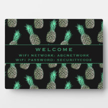 WiFi-Kennwortsignatur | Tropische Ananas