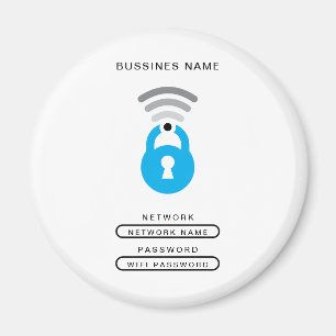 WiFi Key Tech Logo Vorlagen Magnet