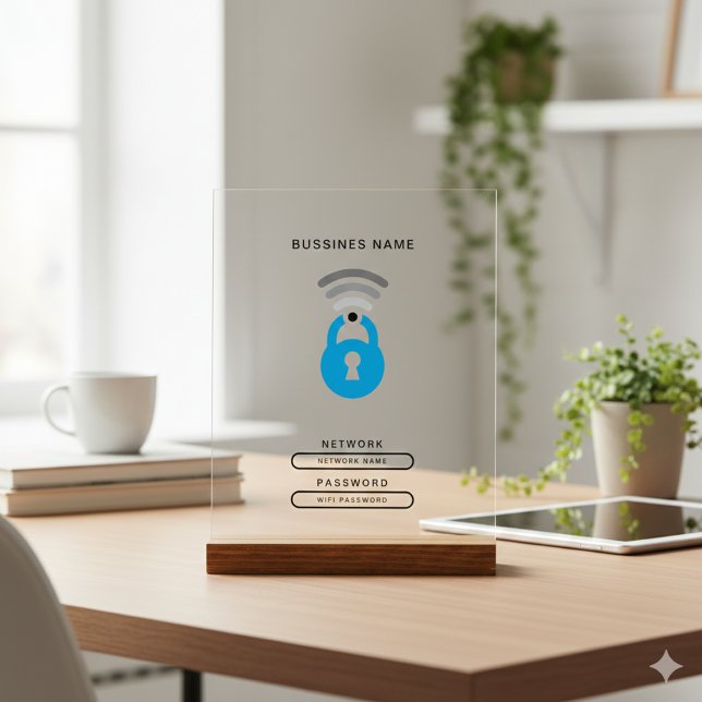 WiFi-Key-Technologie Logo-Vorlage Akryllisches Zei Acrylschild (Von Creator hochgeladen)