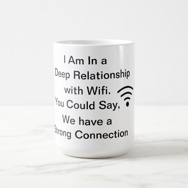 Wifi Liebe 2 Kaffeetasse (Mittel)