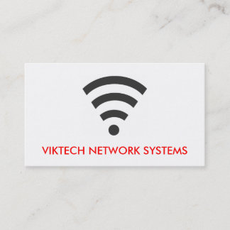 WiFi-Netzwerk-Computer-Visitenkarten Visitenkarte