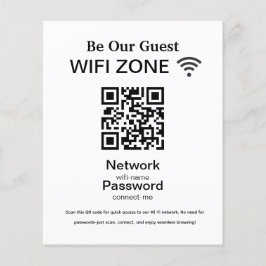 WiFi-Netzwerk | QR Code Internet Scan zum Verbinde Flyer