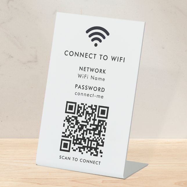 WiFi-Netzwerk | QR Code Internet Scan zum Verbinde Sockelschild (Von Creator hochgeladen)