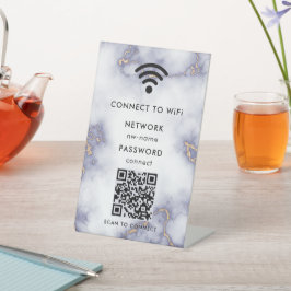 WiFi-Netzwerk | QR-Code prüfen, um eine Verbindung Sockelschild