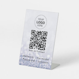 WiFi-Netzwerk | QR-Code prüfen, um eine Verbindung Sockelschild