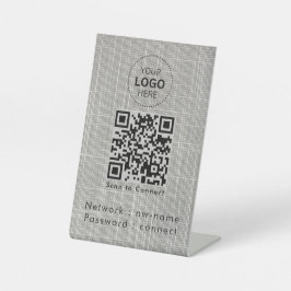 WiFi-Netzwerk | QR-Code prüfen, um eine Verbindung Sockelschild