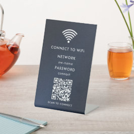 WiFi-Netzwerk | QR-Code prüfen, um eine Verbindung Sockelschild