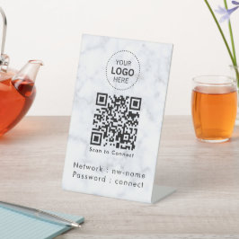 WiFi-Netzwerk | QR-Code prüfen, um eine Verbindung Sockelschild