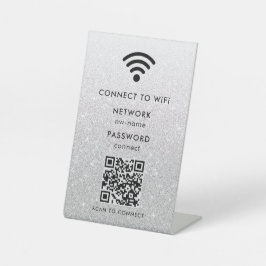 WiFi-Netzwerk | QR-Code prüfen, um eine Verbindung Sockelschild