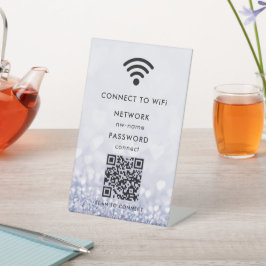 WiFi-Netzwerk | QR-Code prüfen, um eine Verbindung Sockelschild