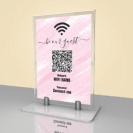 WiFi-Netzwerk | QR-Code | Seien Sie unsere Gästeka Tischnummer