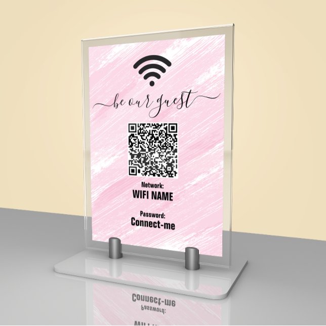 WiFi-Netzwerk | QR-Code | Seien Sie unsere Gästeka Tischnummer (Von Creator hochgeladen)