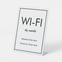 WiFi-Netzwerk- und Kennwortgeschäft