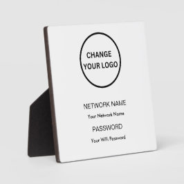 WiFi-Netzwerk und Kennwortsignatur mit eigener Mar Fotoplatte