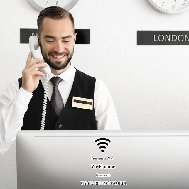 WiFi-Netzwerkkennwort des Gastkunden Aufkleber (Von Creator hochgeladen)