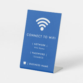 WiFi-Netzwerkkennwort Sockelschild