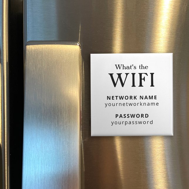 WiFi Password Kühlschrank Magnet für Mieter (Von Creator hochgeladen)