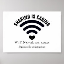 WiFi Password Poster