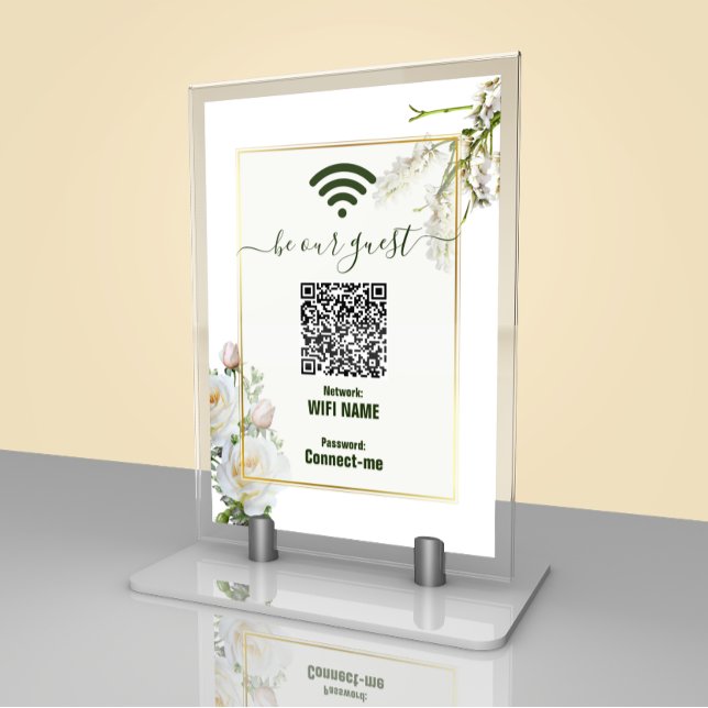 Wifi Password Sign Wedding | Tabelle für Unternehm Tischnummer (Von Creator hochgeladen)