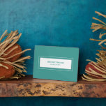 WiFi Password Signieren Turqouise Fotoplatte<br><div class="desc">Modern WiFi Passwort signieren, um Ihre Netzwerkinformationen mit Gästen zu teilen. Ideal für Mieten von Airbnb, Bed & Breakfast und mehr. Minimal modernes Design in Türkis und Weiß.</div>