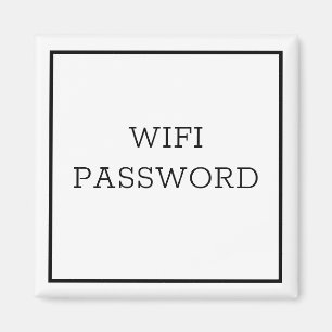 WIFI-PASSWORT-Magnet Magnet