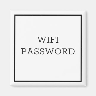WIFI-PASSWORT-Magnet Magnet