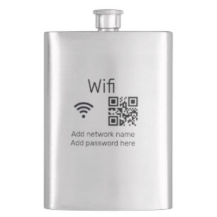 Wifi Passwort-Zeichen hinzufügen Q R Code hier Det Flachmann