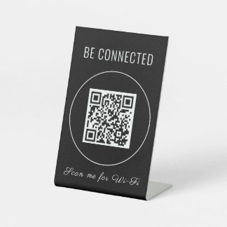 WiFi QR-Code | Airbnb Wi Fi  Sockelschild