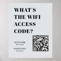 WiFi-QR-Code für einfaches Netzwerkverbinden Poste