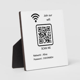 WiFi QR Code Scan Me Melden Sie sich an unserem Wi Fotoplatte