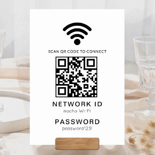Wifi QR Code Scanner Gast Wifi-Kennwort Tischnummer