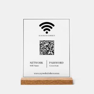 WiFi-QR-Netzwerk-Acrylschild Acrylschild