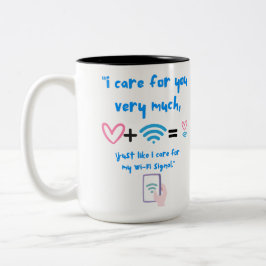 WIFI QUOTE ZWEIFARBIGE TASSE