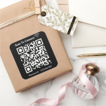 WiFi-Scan zum Verbinden von Kennwort QR-Code schwa