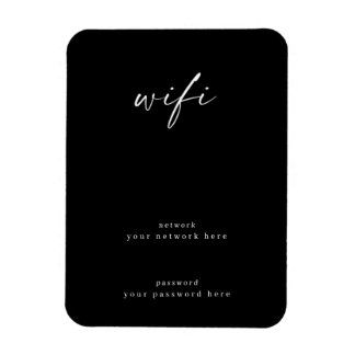 Wifi-Signatur für das Gästezimmer 4x6 Framable Magnet