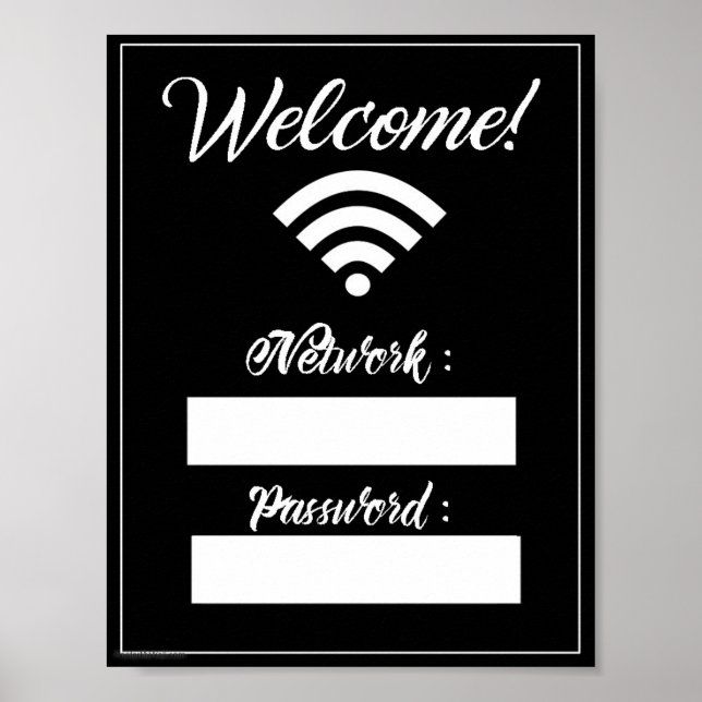 WiFi-Signierung Poster (Vorne)
