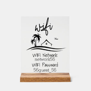 Wifi Vacation Zuhause Rental Beach House Acrylschild
