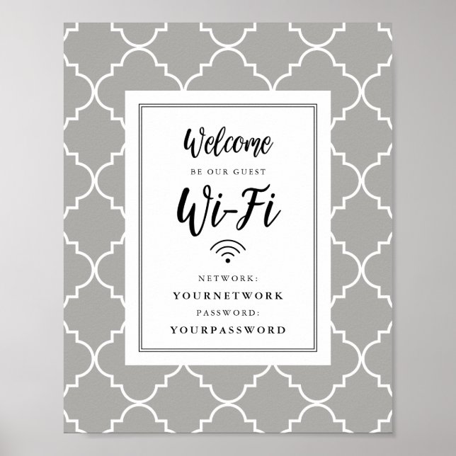 Wifi-Zeichen für QuatreFolie Poster (Vorne)