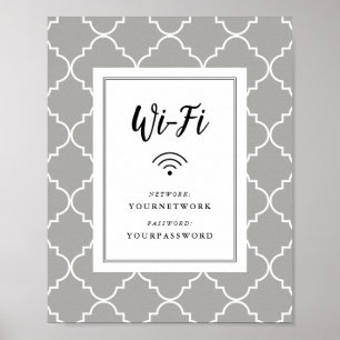 Wifi-Zeichen für QuatreFolie Poster